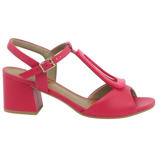 sandalia pink salto medio