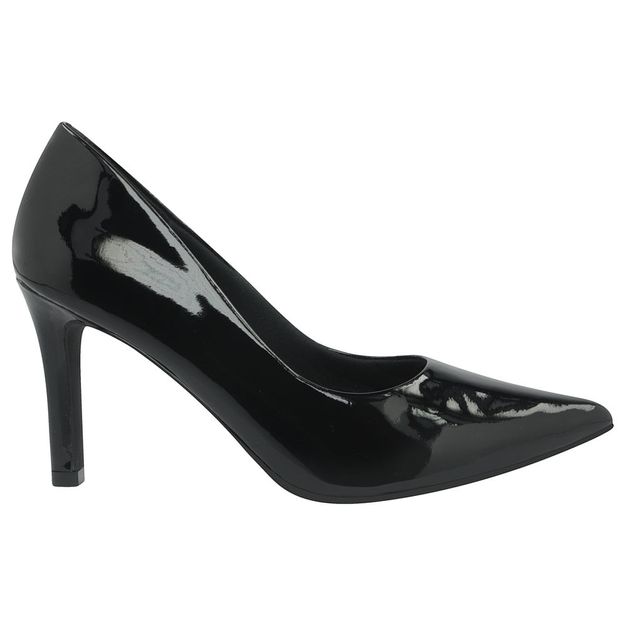 scarpin preto envernizado