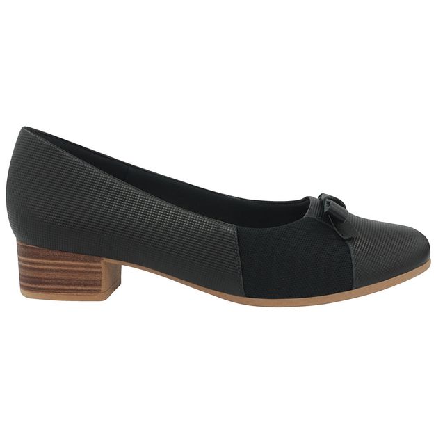 scarpin preto com laço