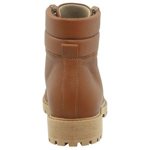 bota marrom de cadarço