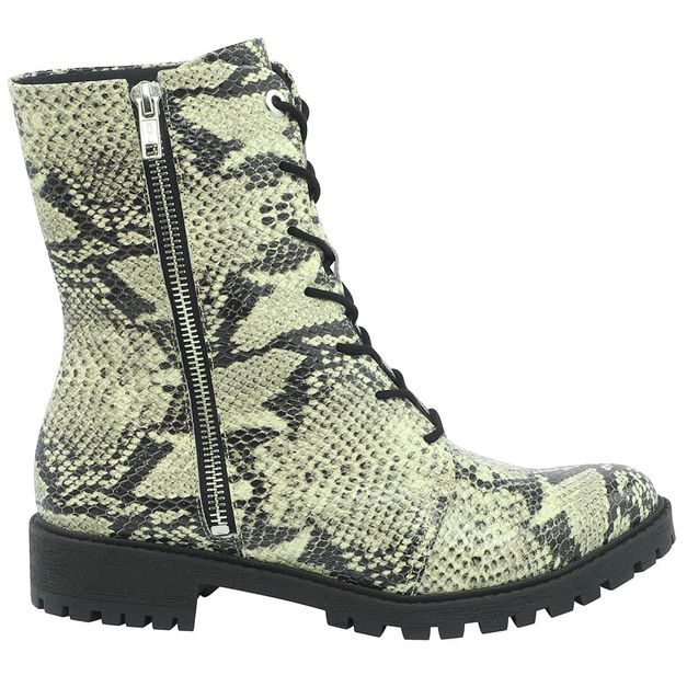 bota coturno animal print