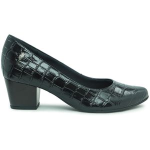 scarpin croco preto