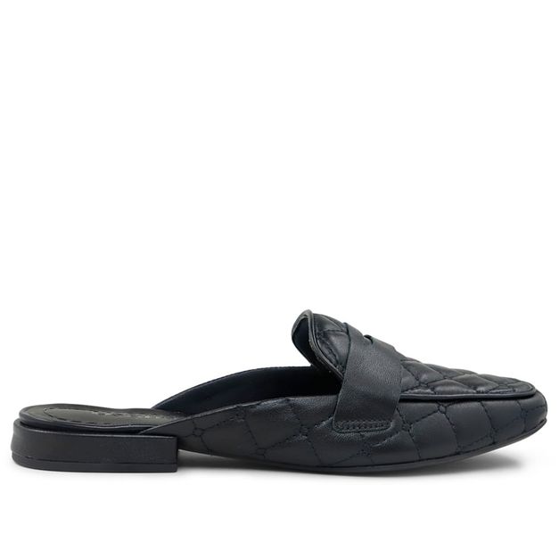 mule preto bico quadrado