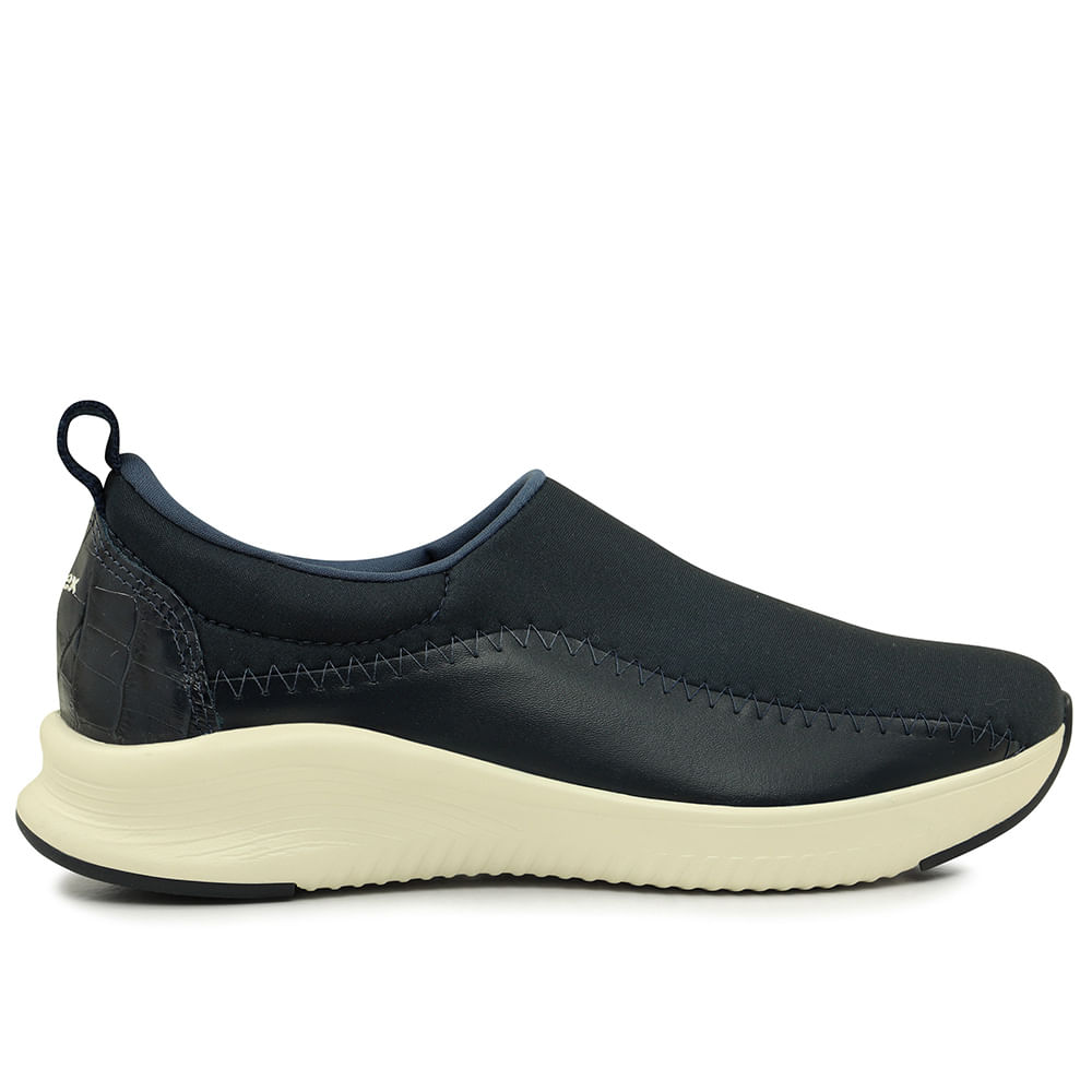 Tenis Slip On New Blue Em Elastano Costura Enfeite - Usaflex Mobile