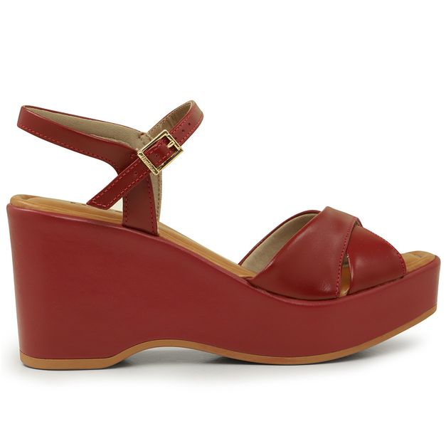 Compre Sandália Santa Lolla Plataforma Vermelha Santa Lolla Online