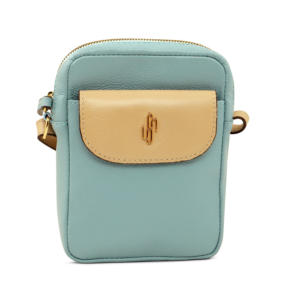 light blue cross body bolsa