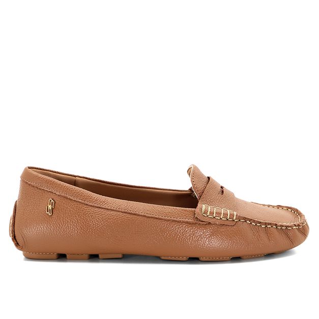 Mocassim Masculino Marrom Couro Nobuk | DED CALÇADOS