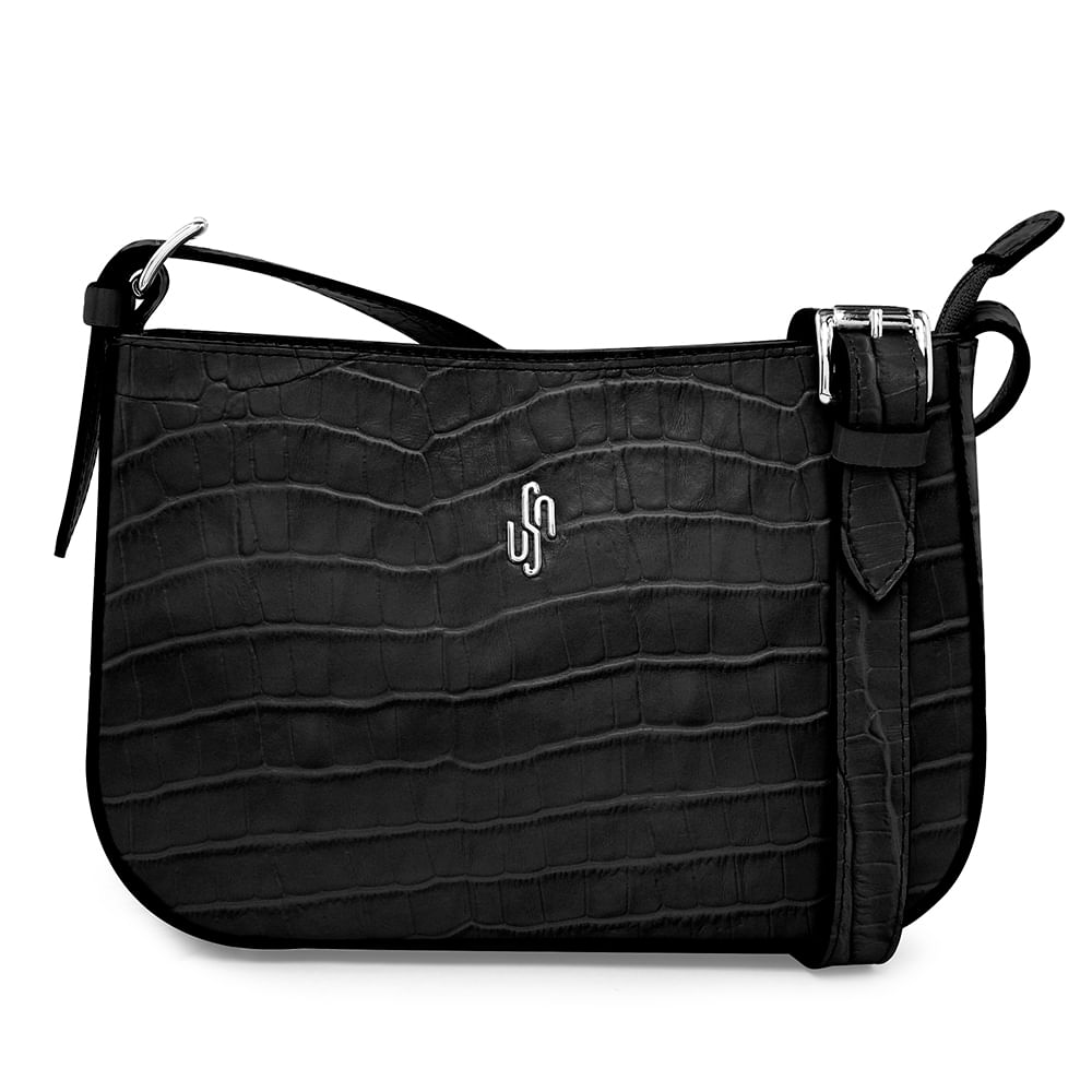 black croco bolsa