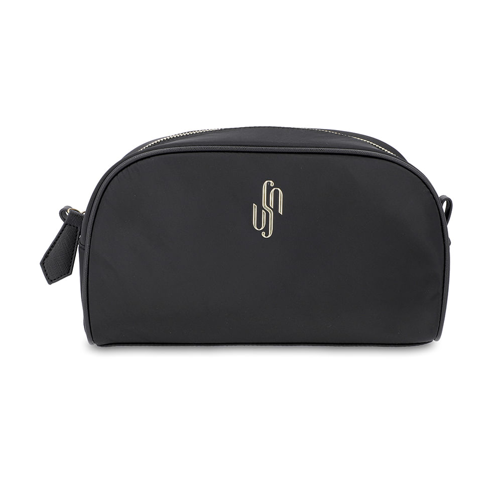 Necessaire Nylon Bolso Interno Preta