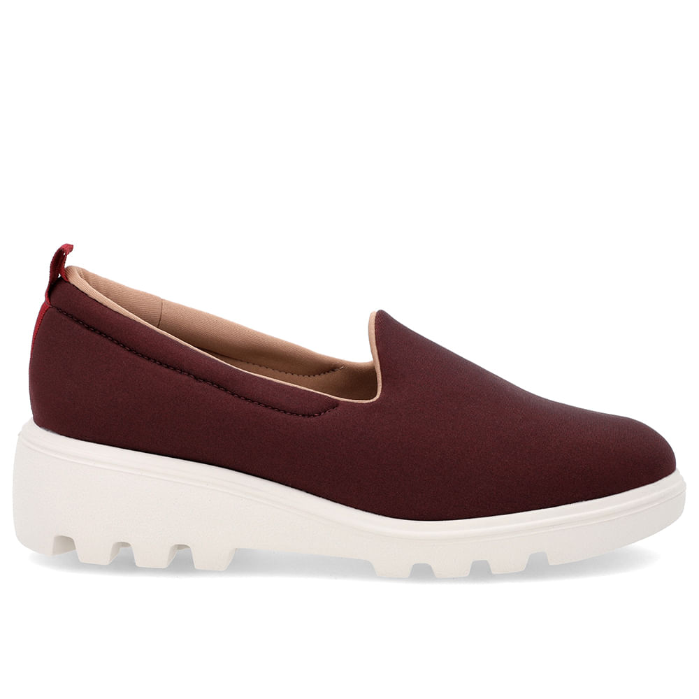 Loafer Roxo Sola Tratorada Elastano