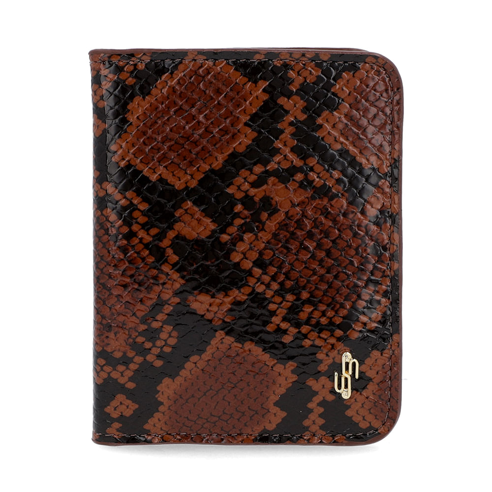 Carteira Couro Animal Print