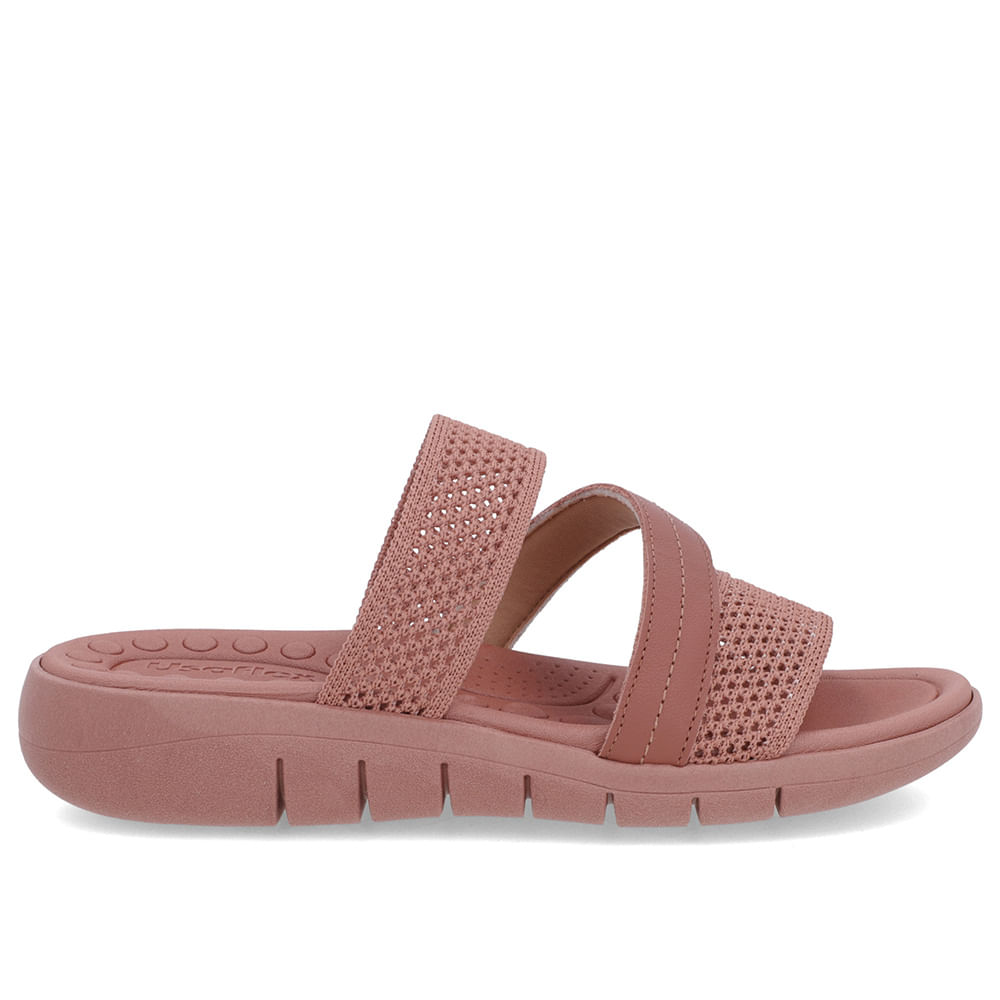 Tamanco Sem Salto Tricot Rosa