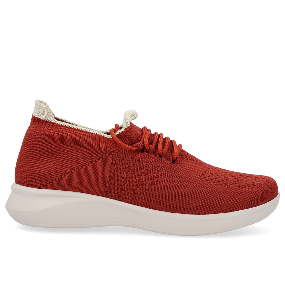 Tênis Tricot Marrom Cadarço