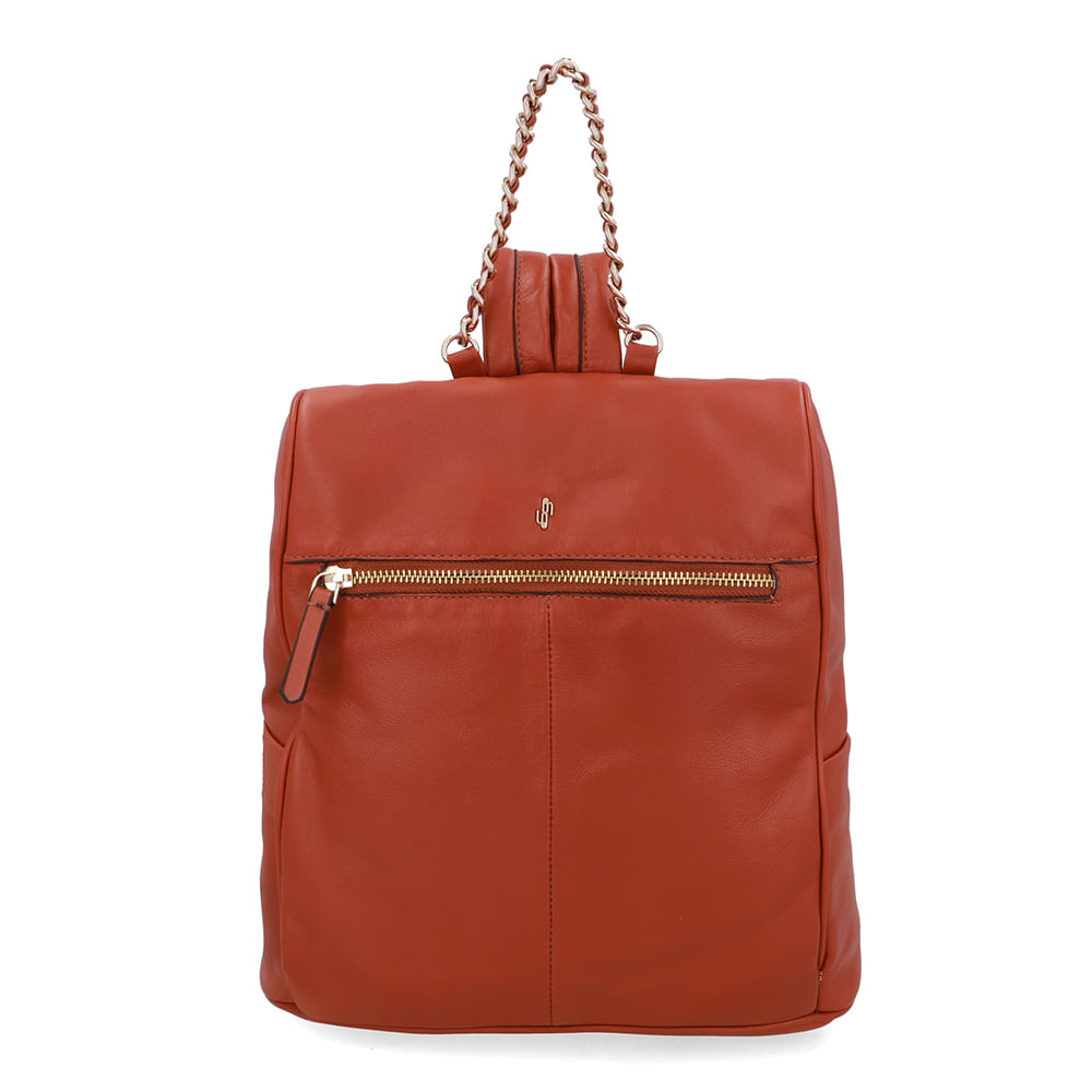 Mochila Couro Marrom