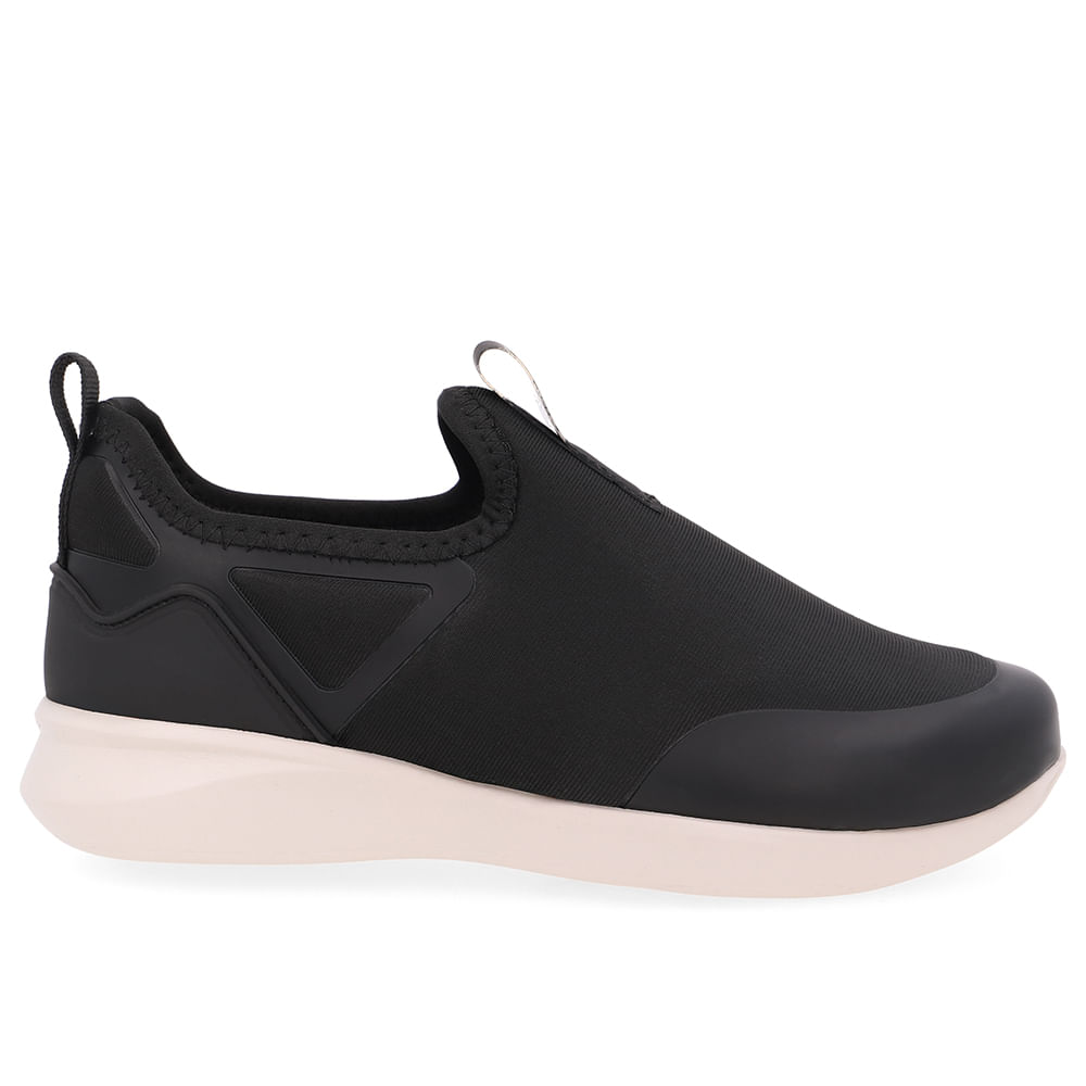 Tênis Slip On Preto Elastano