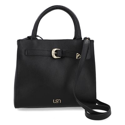 Bolsa Tote Couro Preta Alça Longa - Loja Online | Usaflex - Loja