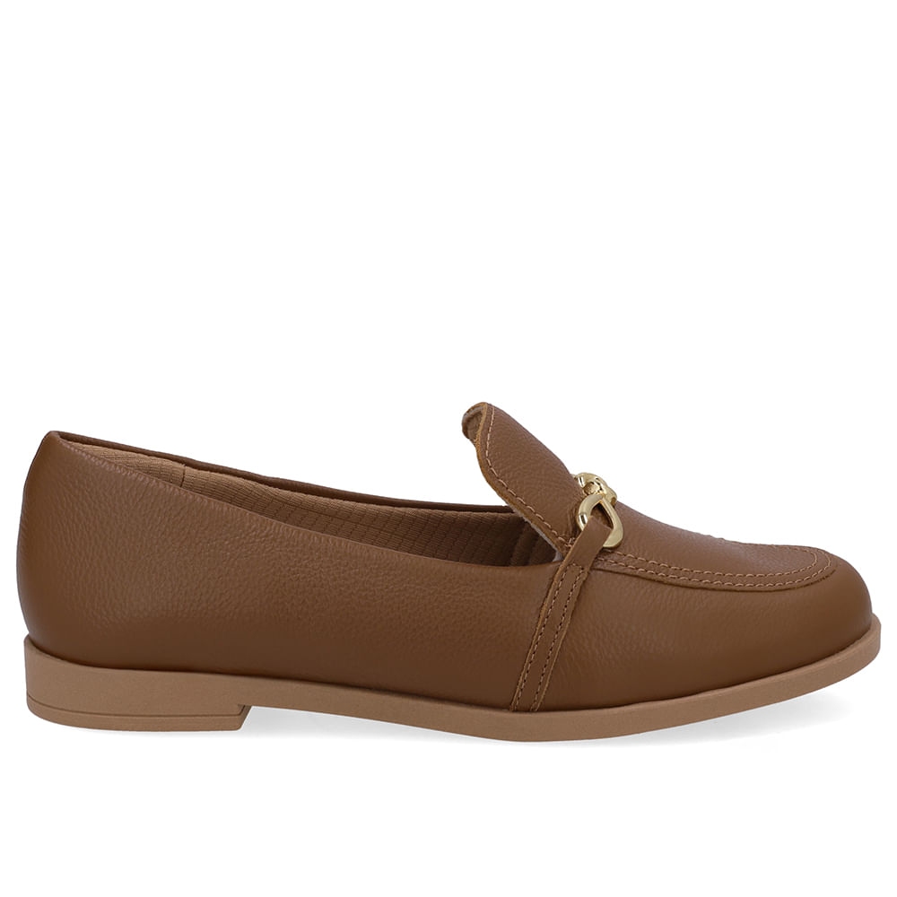 Loafer Couro Marrom Bridão