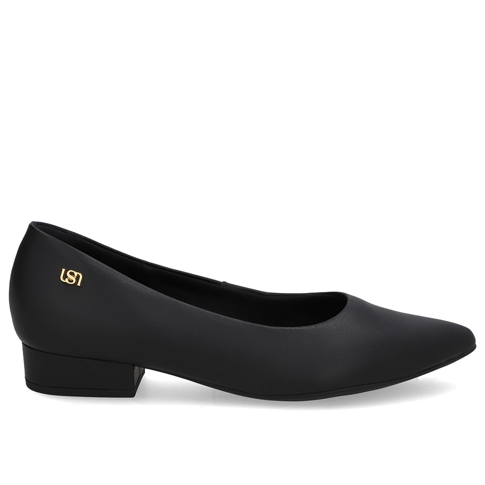 Scarpin Couro Preto Básico