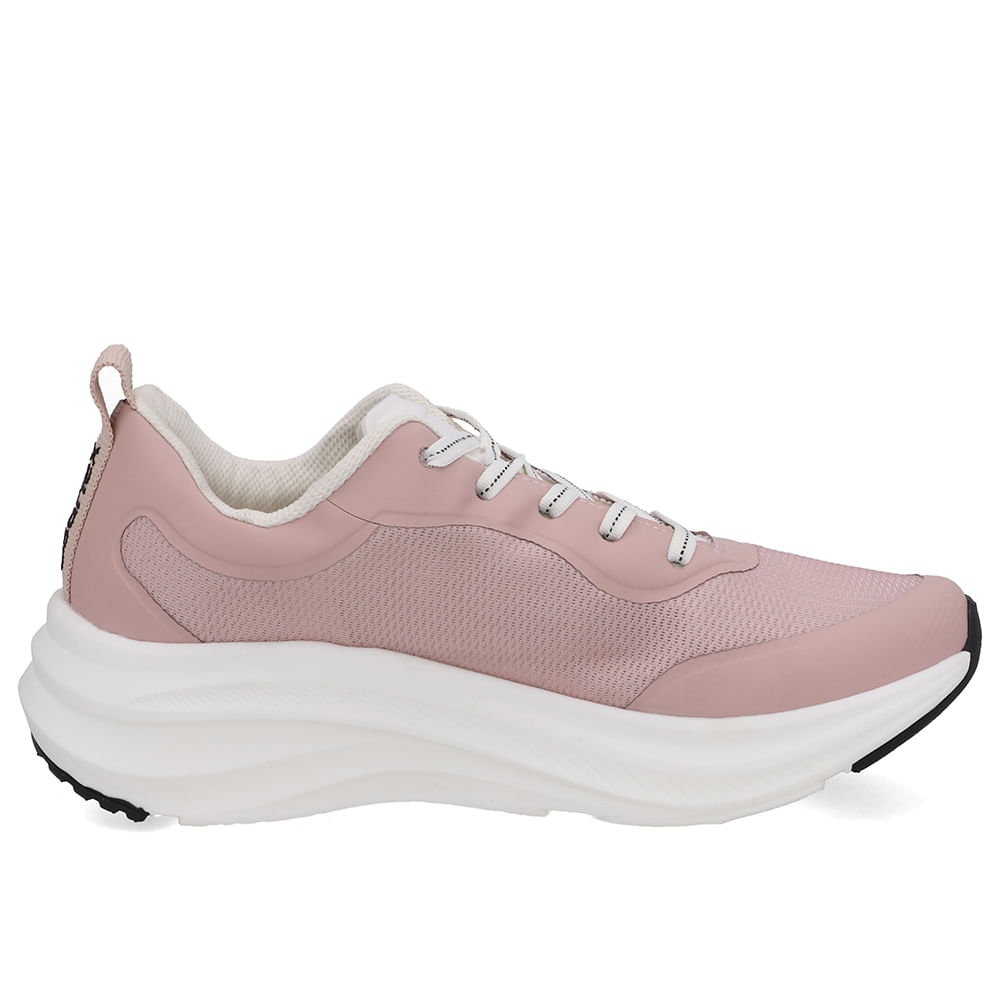 Tênis Rosa Claro Branco Cadarço