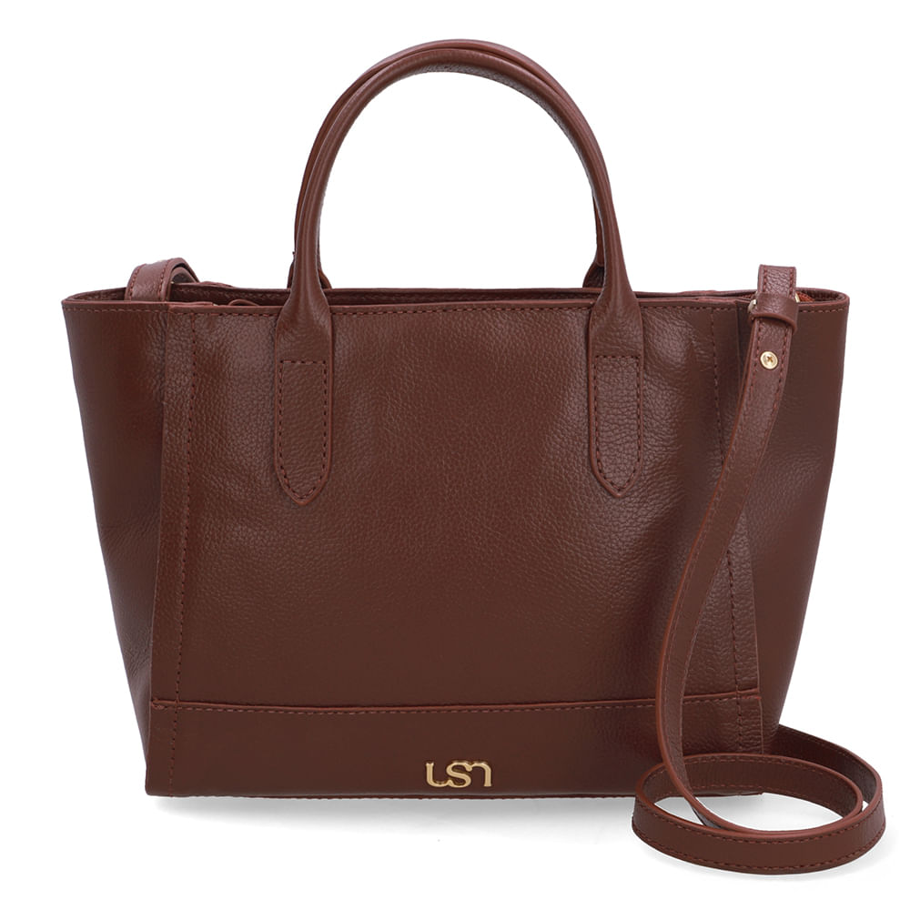 Bolsa Tote Couro Vermelha Alça Mão