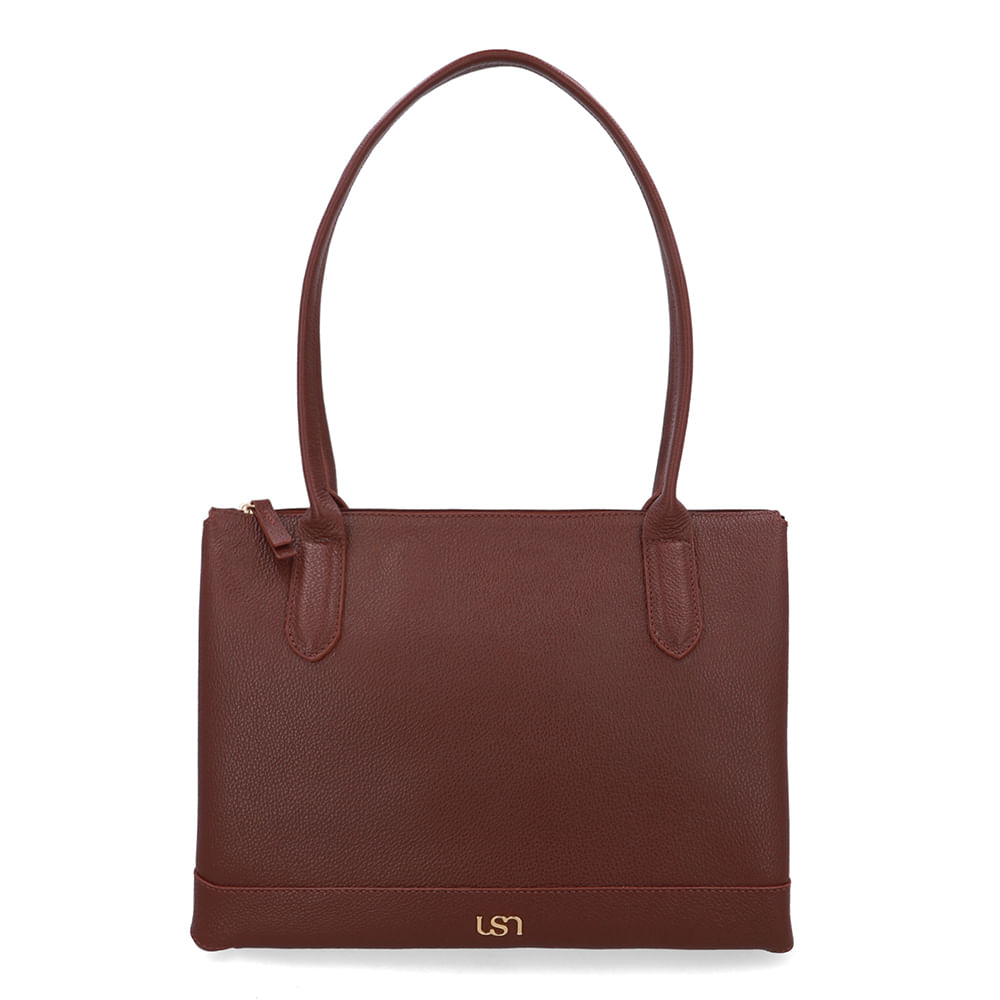 Bolsa Shopper Couro Vermelha