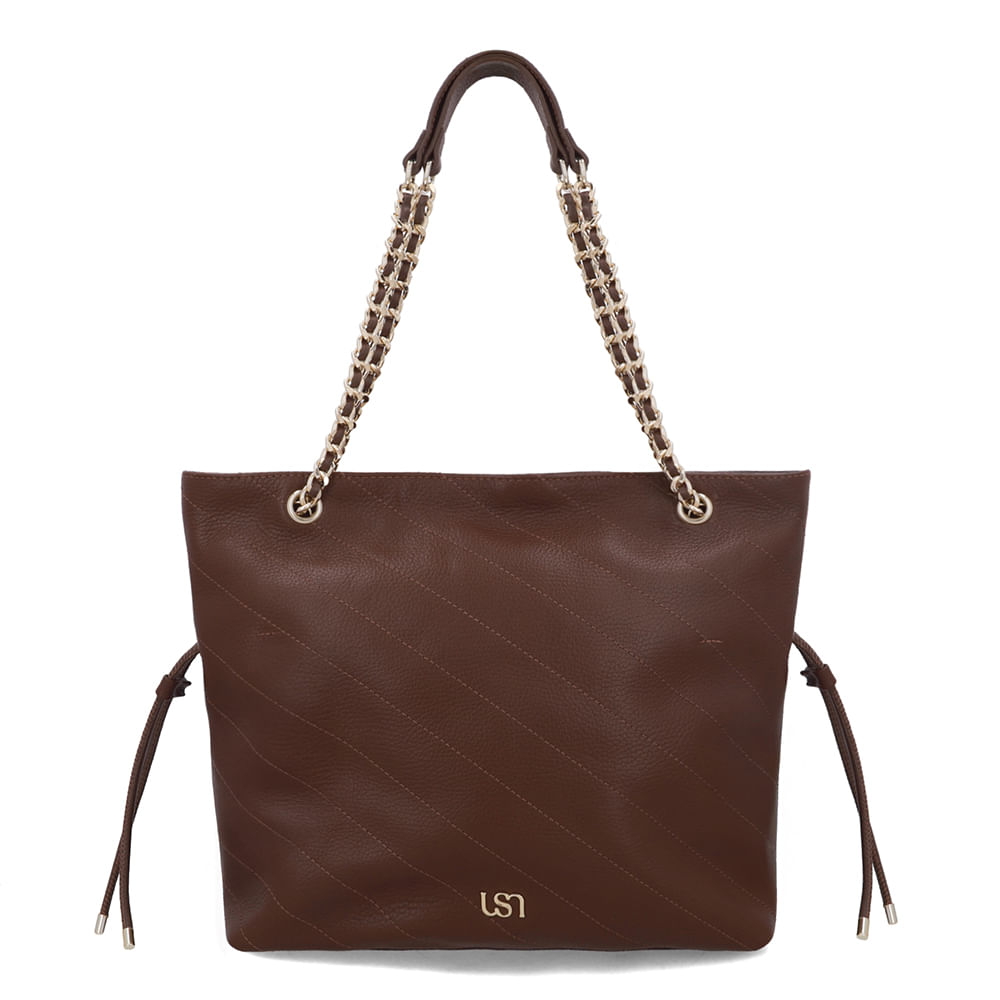 Bolsa Shopper Couro Marrom
