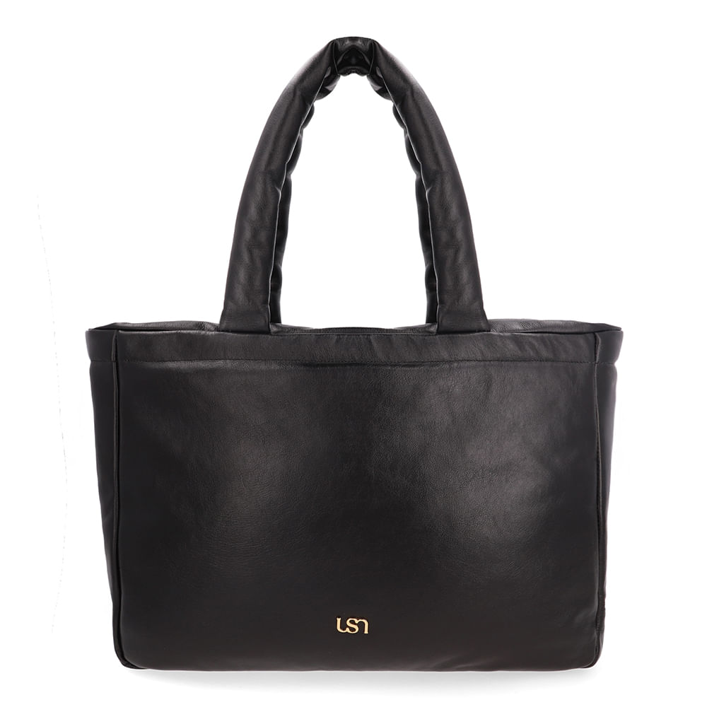 Bolsa Shopper Couro Preta
