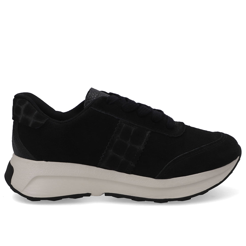 Tênis Couro Preto Casual