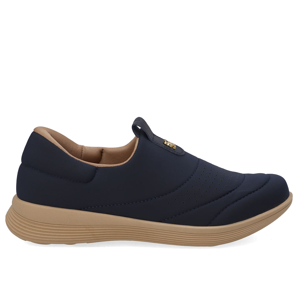 Tênis Slip On Elastano Azul