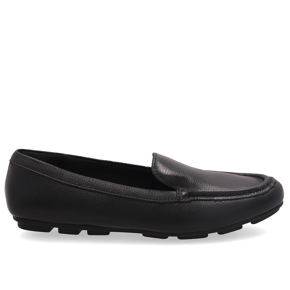Loafer Em Couro Preto