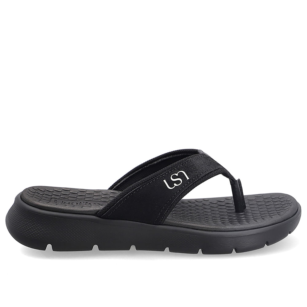 Chinelo Plataforma Em Camurça Preto